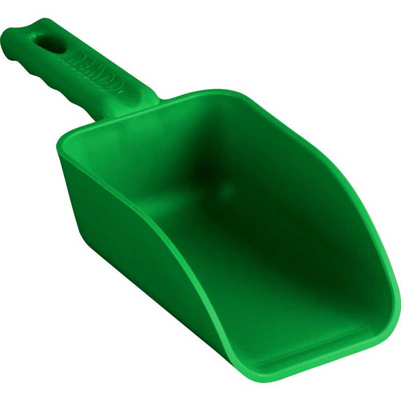 Remco Vikan Remco 63002 Color-Coded Plastic Hand Scoop - BPA-Free Food-Safe Kitchen Utensils, Restaurant and Food Service Supplies, 16 oz, Green - Image 1